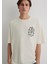 Kuru Kafa Baskılı Ekru Tişört 0612703-70072 8