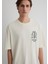 Kuru Kafa Baskılı Ekru Tişört 0612703-70072 13