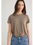 Lux Touch TENCEL TM Kahverengi Modal Tişört 1612693-83866 8