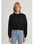 Bisiklet Yaka Siyah Basic Sweatshirt 1S10307-900 10