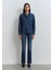 Angela Classic Denim Koyu Mavi Jean Gömlek 1210819-89252 9