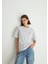Bisiklet Yaka Basic Gri Tişört 1612188-80196 7