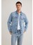 Loran Premium Blue Açık Mavi Jean Ceket 0110003-89305 8