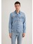 Loran Premium Blue Açık Mavi Jean Ceket 0110003-89305 9