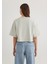 Gri Crop Basic Tişört 1612377-70082 10