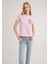 Çiçek Baskılı Pembe Tişört 1612956-71117 9