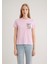 Çiçek Baskılı Pembe Tişört 1612956-71117 10