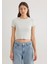 Yeşil Basic Crop Tişört 1600814-71453 9