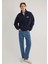 Mavi Logo Baskılı Yarı Fermuarlı Lacivert Sweatshirt 0S10208-70497 7