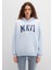 Mavi Logo Baskılı Kapüşonlu Mavi Sweatshirt 1600361-70717 9