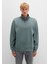 Yarı Fermuarlı Yeşil Basic Sweatshirt 0S10278-71577 10