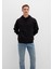 Kapüşonlu Siyah Basic Sweatshirt 0S10275-900 8
