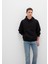 Kapüşonlu Siyah Basic Sweatshirt 0S10275-900 9