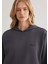 Mavi Logo Baskılı Kapüşonlu Antrasit Sweatshirt 1S10243-80932 13