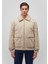 Dik Yaka Bej Bomber Ceket 0110465-86559 13