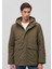 Kapüşonlu haki Parka 0110443-71544 9