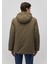 Kapüşonlu haki Parka 0110443-71544 12