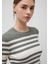 Bisiklet Yaka Çizgili Haki Kazak 1710521-87899 11
