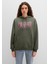 Mavi Logo Baskılı Kapüşonlu Haki Sweatshirt 1600361-71581 9