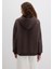 Mavi Logo Baskılı Kapüşonlu Kahverengi Sweatshirt 1600361-70222 11