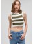 Çizgili Crop Triko Top 1710098-87120 7