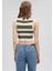 Çizgili Crop Triko Top 1710098-87120 10