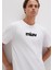 Siyah Miav Baskılı Beyaz Tişört 067153-602 9