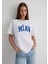 Miav Baskılı Beyaz Tişört 1612457-620 8