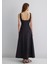 Askılı Siyah Uzun Elbise 1310479-900 10
