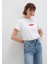 Kırmızı Miav Baskılı Beyaz Tişört 1610622-86417 8