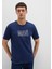 Mavi Logo Baskılı Lacivert Tişört 066842-70758 7