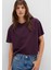 Bisiklet Yaka Mor Basic Tişört 1611651-70635 8