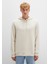Mavi Logo Baskılı Kapüşonlu Bej Sweatshirt 065606-70134 13