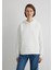 Kapüşonlu Beyaz Basic Sweatshirt 167299-70057 8