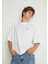 Bisiklet Yaka Basic Beyaz Tişört 0611931-620 11