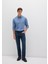 Martin Mavi Premium Puslu Koyu Mavi Jean Pantolon 0037885202 10