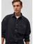 Aidan Mavi Black Antrasit Jean Gömlek 0210588-85622 7