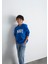 Mavi Logo Baskılı Mavi Kapüşonlu Sweatshirt 6610110-70896 6