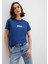 Miav Baskılı Mavi Tişört 1610622-70722 11