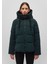 Kapüşonlu Koyu Yeşil Şişme Mont 1110043-71929 8