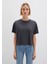 Bisiklet Yaka Antrasit Basic Tişört 1611651-70087 9