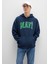 Mavi Logo Baskılı Kapüşonlu Lacivert Sweatshirt 067149-29743 9