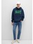 Mavi Logo Baskılı Kapüşonlu Lacivert Sweatshirt 067149-29743 10