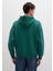 Erkek Zümrüt Yeşili M067149-71874 Kapişonlu Sweatshirt 13