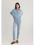 Cindy Gold Shape Açık Mavi Jean Pantolon 100277-84410 9