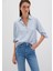 Mavi Çizgili Bluz 122400-83979 7