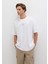 Miav Baskılı Oversize Beyaz Tişört 0611704-620 8
