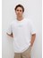 Miav Baskılı Oversize Beyaz Tişört 0611704-620 9
