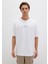 Miav Baskılı Oversize Beyaz Tişört 0611704-620 11