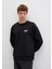 Mavi Logo Baskılı Siyah Sweatshirt 0611716-900 9